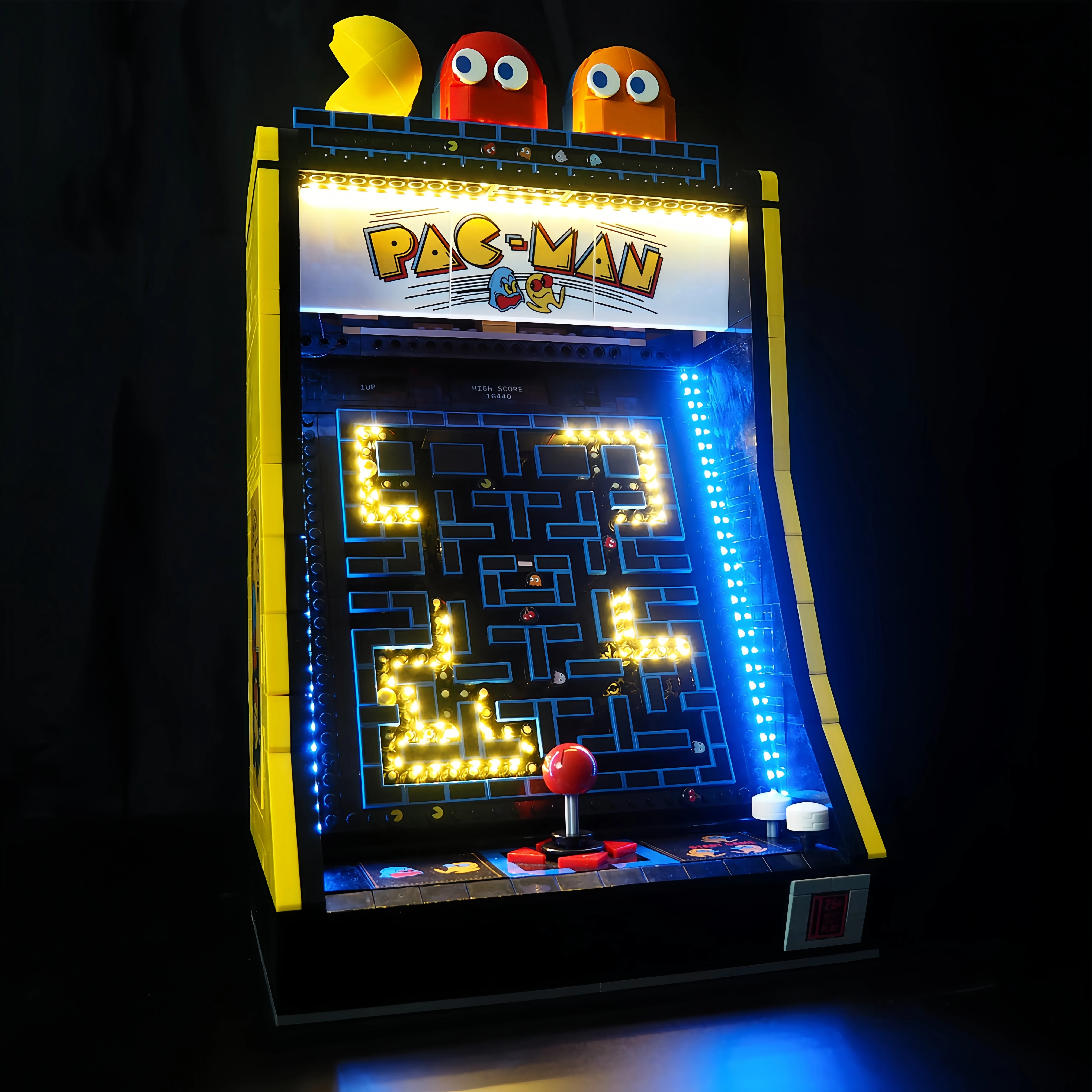 Hprosper 5V LED Light for ICONS 10323 PAC-MAN Arcade Machine Decorative Lamp With Battery Box(Not Include Lego Building Blocks)