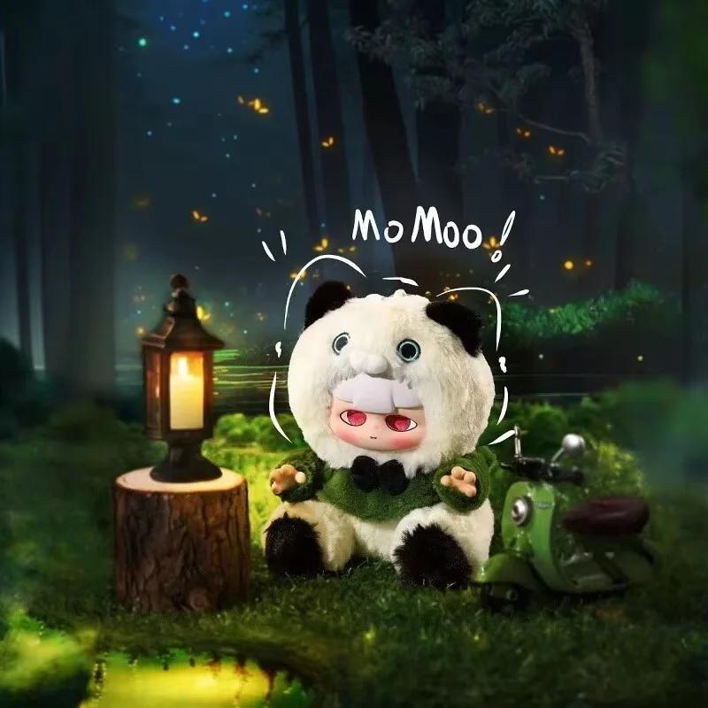 Caja ciega de la serie MOMOO Night Magic Animal, muñeca de vinilo de dibujos animados, bestia nocturna, juguete sorpresa bonito, decoración de habitación, regalo de colección