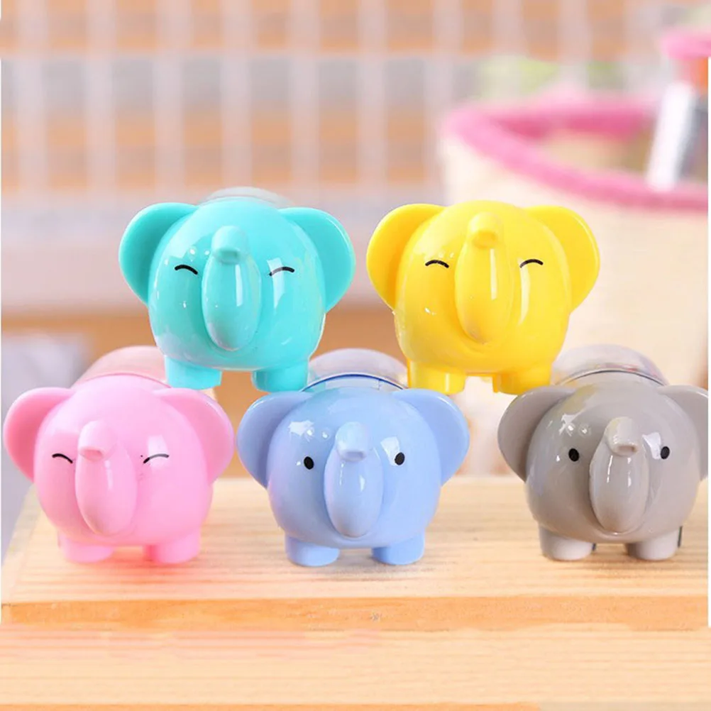 

10Pcs Cartoon Pencil Sharpener Mixed Color School Supplies Lightweight Writing Drawing Tool for Students