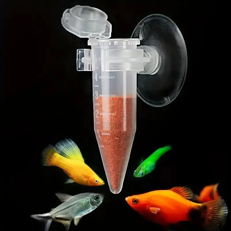 2pcs Brine Shrimp Egg Incubator Feeder For Guppy & Small Fish, Clear Acrylic, Aquarium Hatchery Tool With Suction Cup