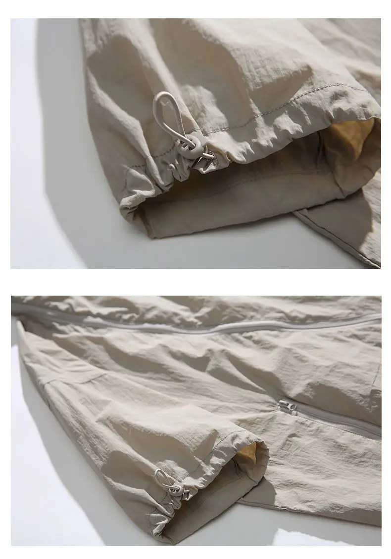 Men Summer Loose Causal Short Sleeve Outdoor Quick Dry Zipper Shirts Cityboy Gril Streetwear Cargo Shirts Women Blouse
