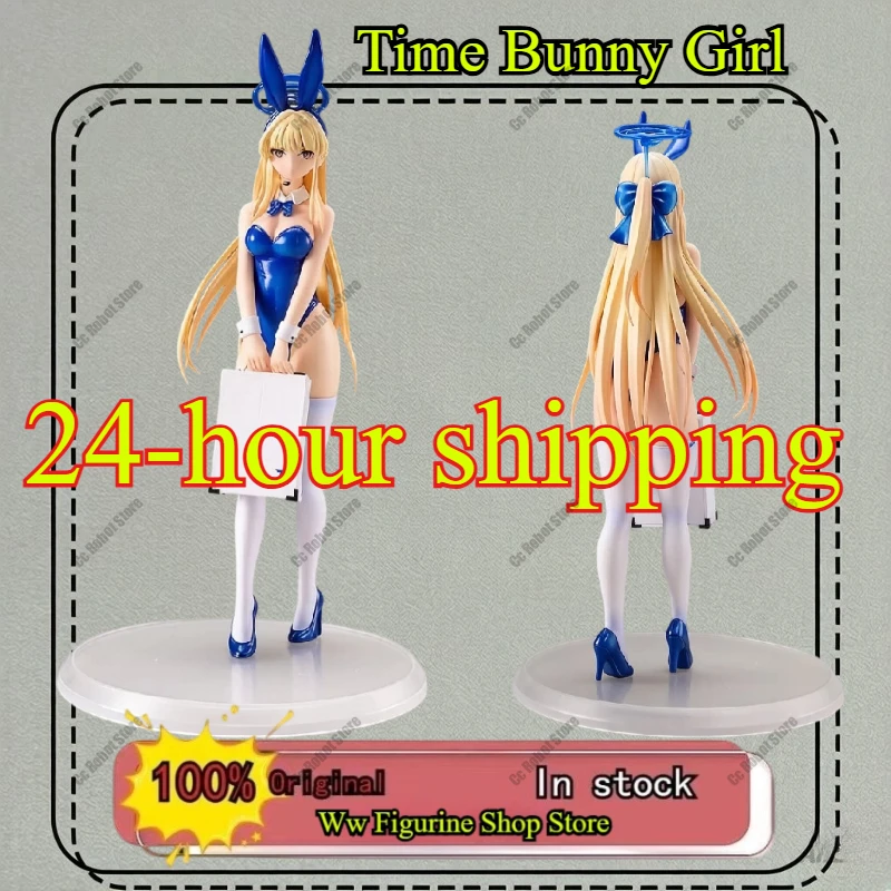 Figura Coleccionable Asukama Time Bunny Girl 1/7, Color Azul, en Stock, Modelo de Anime, Decoración de Escritorio, Regalo