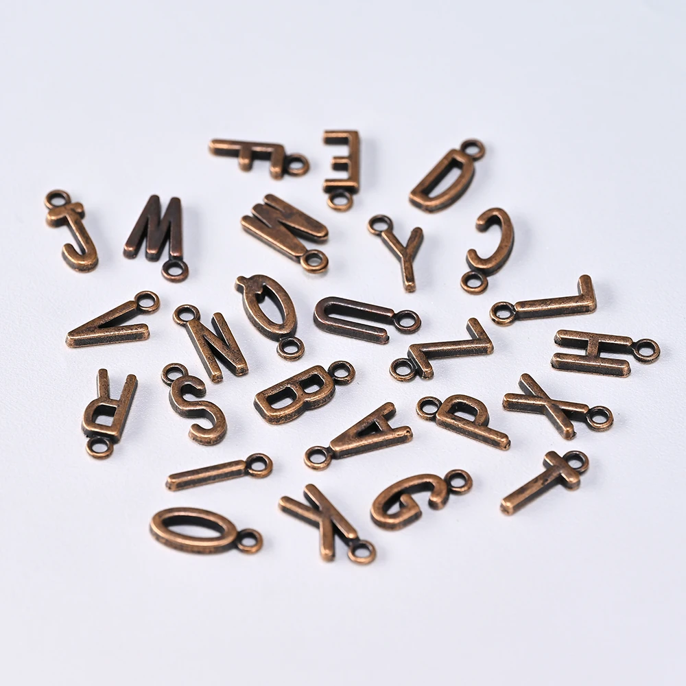 

26Pcs/Set Metal Alloy English Letter A-Z Nail Charms Fit Jewelry Pendant DIY Makings Manicure Accessories Nail Art Decorations /