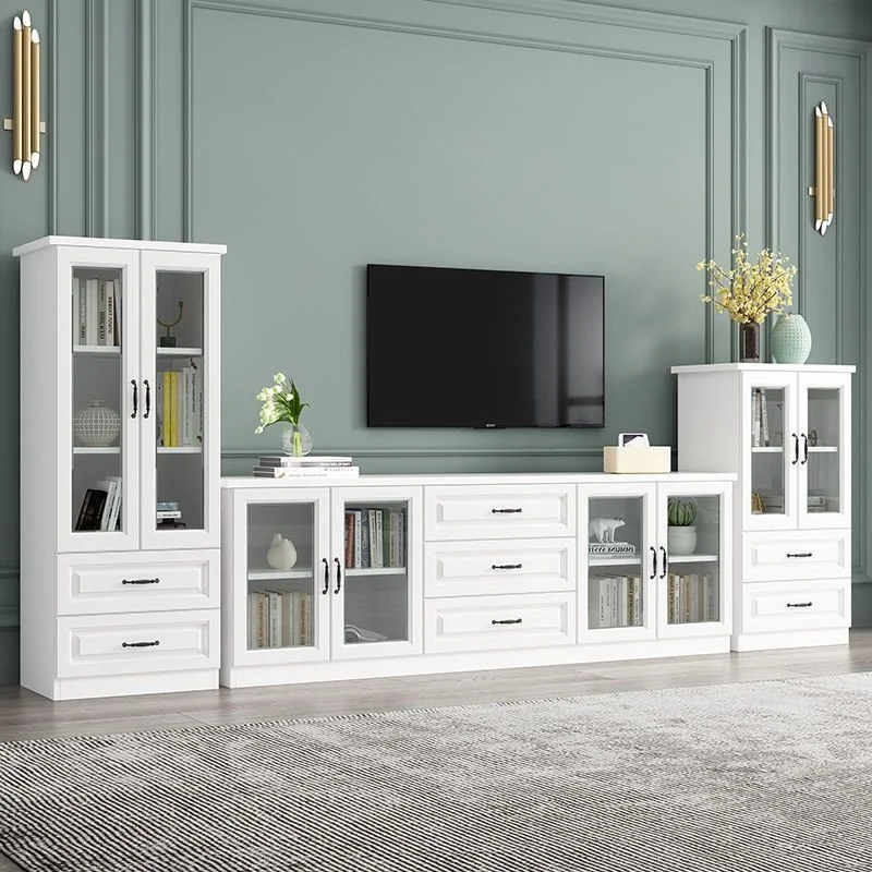 Massivholz moderne einfache neue Kombination Wohnzimmer kleine Wohnung Schlafzimmer TV Hochschrank