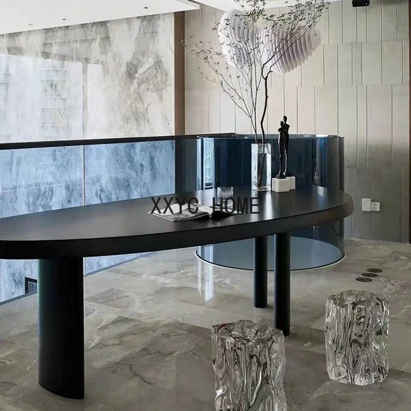 

Italian minimalist desk minimalist modern writing desk large unit office desk Nordic minimalist