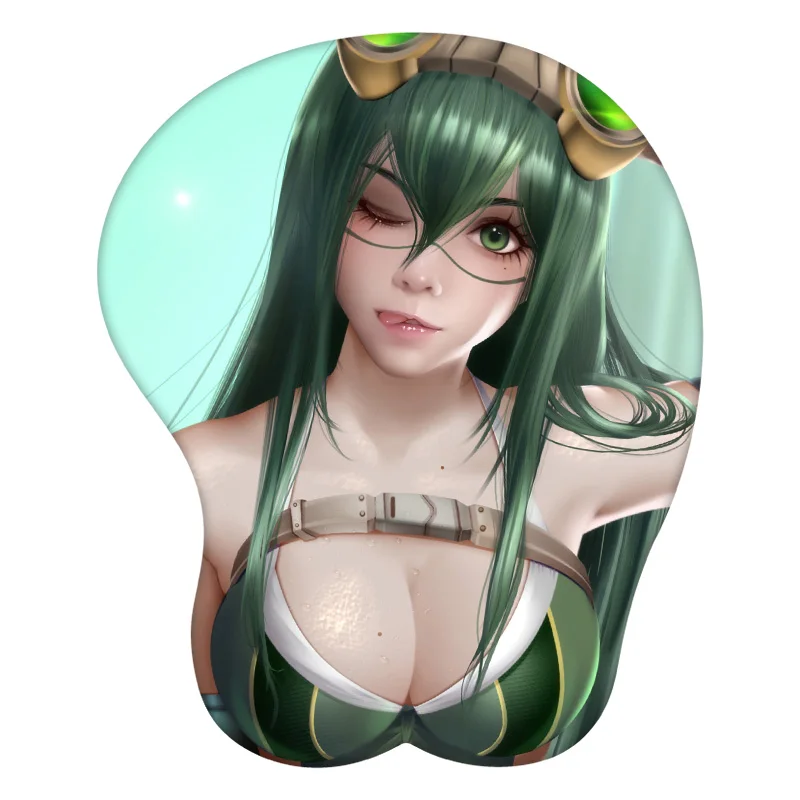 Asui Tsuyu 3D Mouse Pad Anime Mousepad Wrist Rest Silicone Sexy Creative Gaming Mat Gift