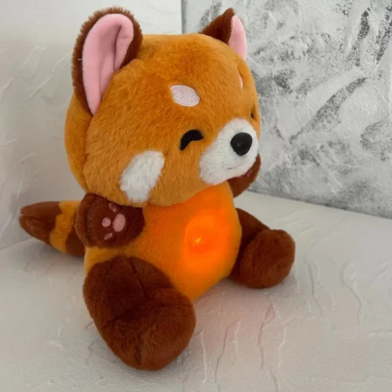 Children Toy Adjustable Breathing Raccoon Baby Glowing Soothes Baby Sleeping Significant Other Sound And light Music Doll