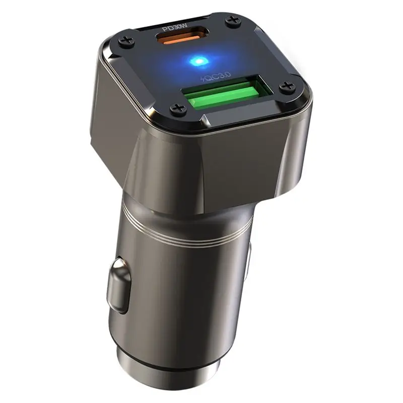 24-Hour Delivery Multi-Function 30W USB C Car With Safety Hammer Design For Vehicle Emergency