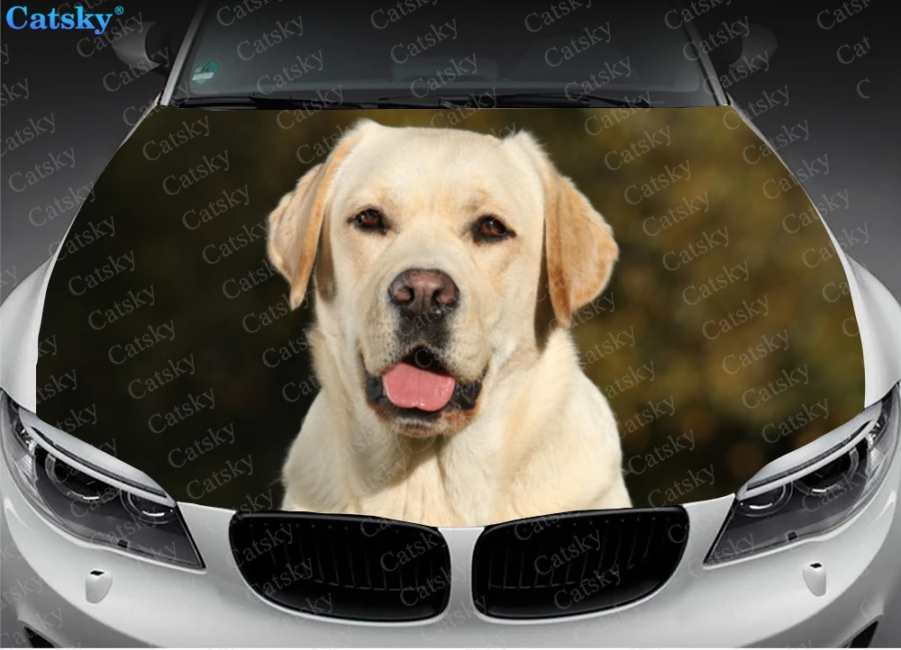 

Dog Print Car Hood Decal Diy Car Hood Sticker Graphic Sticker Car Accessories Decoration Vinyl Car Decal Car Decoration Sticker