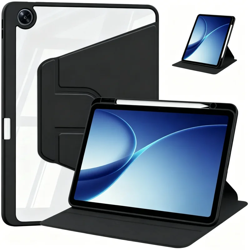 360° Rotation Case for OnePlus Pad Go 2 Case with Pencil Holder for One Plus Pad Go 2 Cover Rotation Horizontal/Vertical Stand