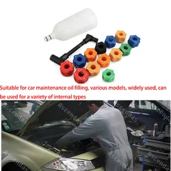 15 Pieces Newest Pack Car Engine Oil Change Funnels Oil Filling Funnels Kit Leak-proof Car Oil Filling Funnels