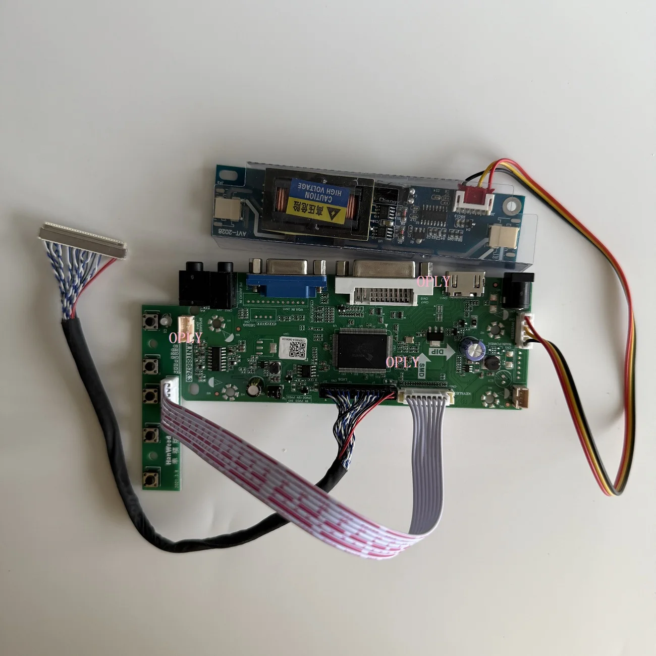 

M.NT68676 Controller board kit HDMI-compatiblr VGA DVI LED DIY screen monitor LCD for M185B1 M185XW01 18.5" 1366X768