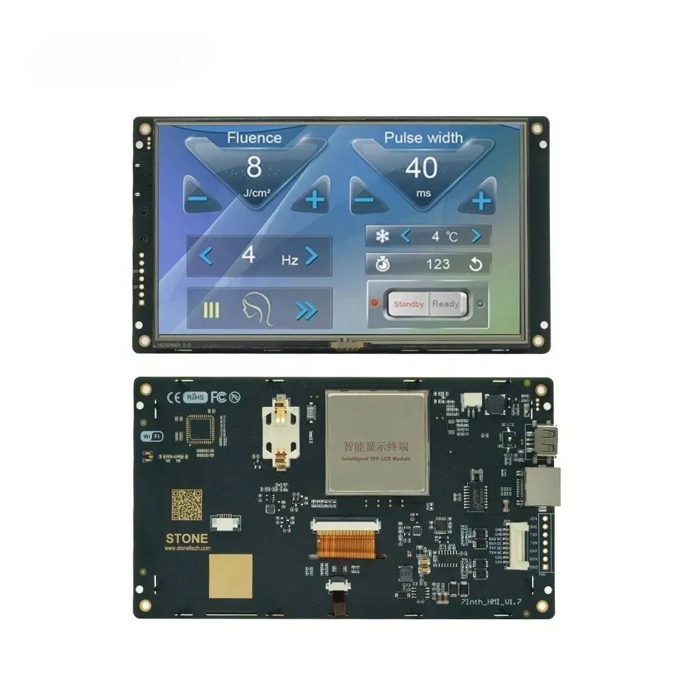 Nuovo display da 7 pollici con sistema di controllo elettrico e controller driver per distributori automatici