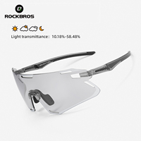 ROCKBROS Photochromic Cycling Glasses MTB Road Bike Sunglasses UV400 Protection Outdoor Riding Sports Bicycle Goggles Eyewear