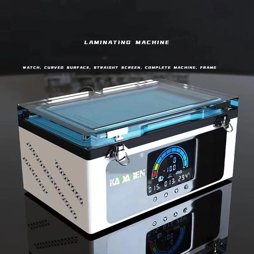 LCD Screen Vacuum Laminate Machine for iPhone Smart Watch Flat Curved Screen Refurbish Laminating Air Bag Lamianator Tool