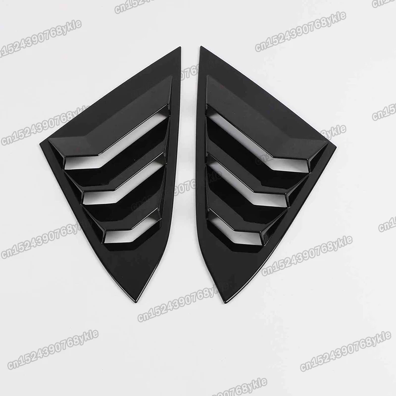 type r carbon fiber car window triangle shutter lover cover for honda civic 2016 2017 2018 2019 10th 2020 2021 10 gen trim auto