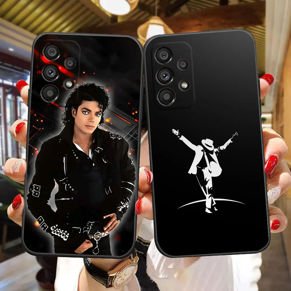 M-Michael J-Jackson Music Phone Case For Samsung A56 A55 A53 A52 A71 A72 A73 A51 A37 A36 A34 A32 A26 A23 A22 A16 A15 A14 Cover
