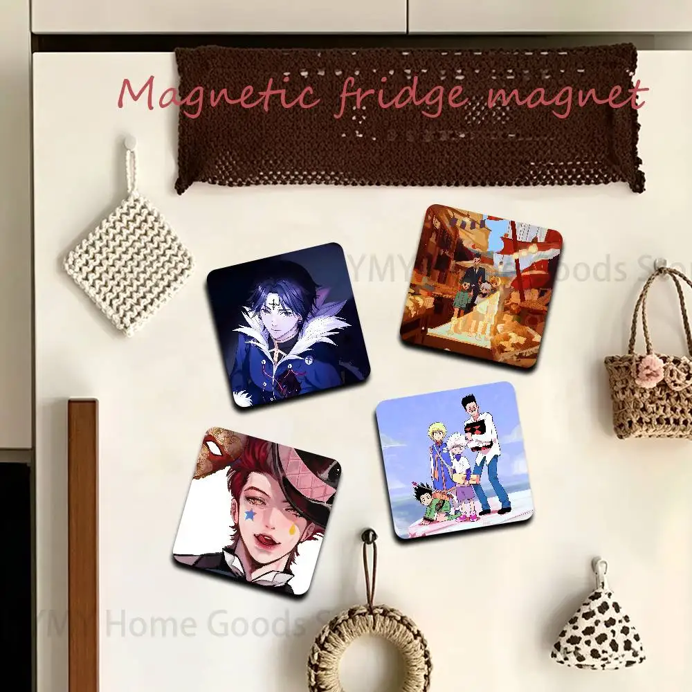 Killua Gon Hisoka Kurapika Chrollo New PVC Fridge Magnet for Cartoon Refrigerator Decor For Child Magnetic Toy