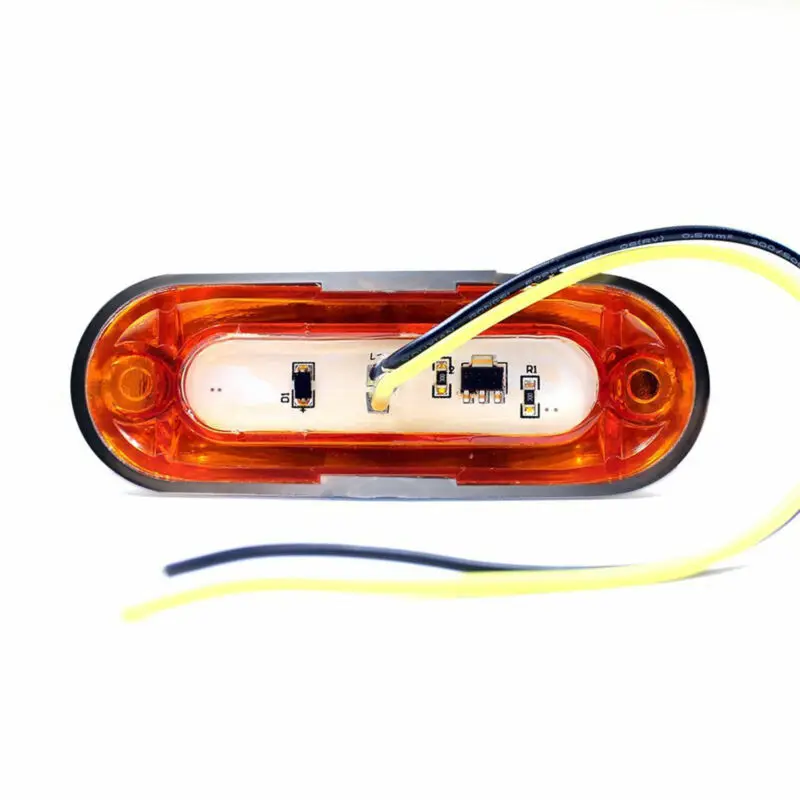 Trailer Indicator Amber LED For Trailer Installation Shockproof Mounting Bracket Included ABS Material For Trailers