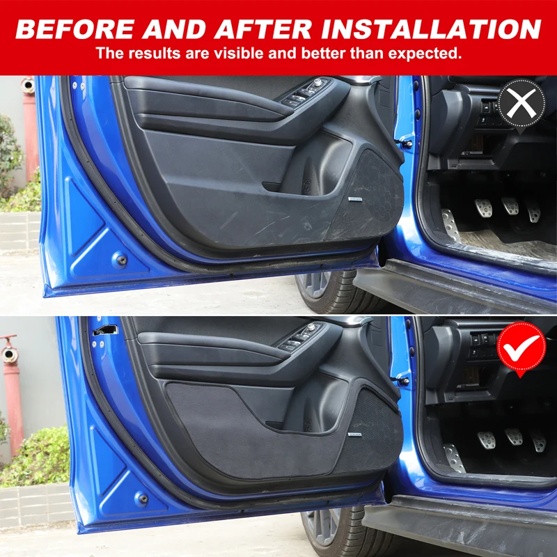 

For Subaru WRX 2022+ Velvet Black car door anti-dirty mat decorative sticker car interior protection accessories