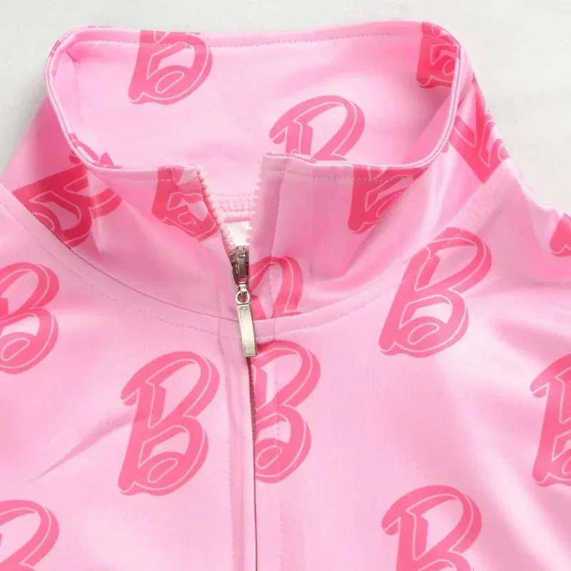 wiwiwi 123Spring Autumn Barbi Teen Girls Clothing Sets Fashion two Piece Outfits Cardigan Sweatshirt Pants Kids Tracksuit Suits - view 4