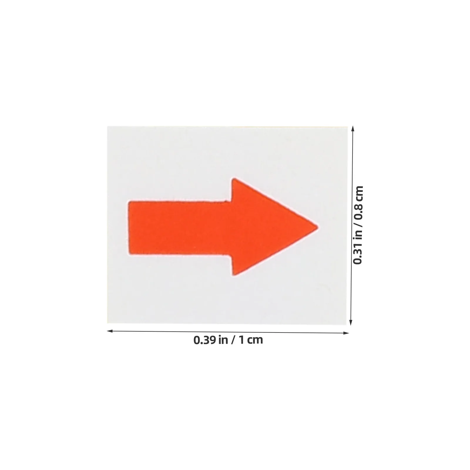 60 Sheets Red Arrow Indicator Stickers Paper Warning Labels for Shop Equipment Direction Marking Direction Stickers