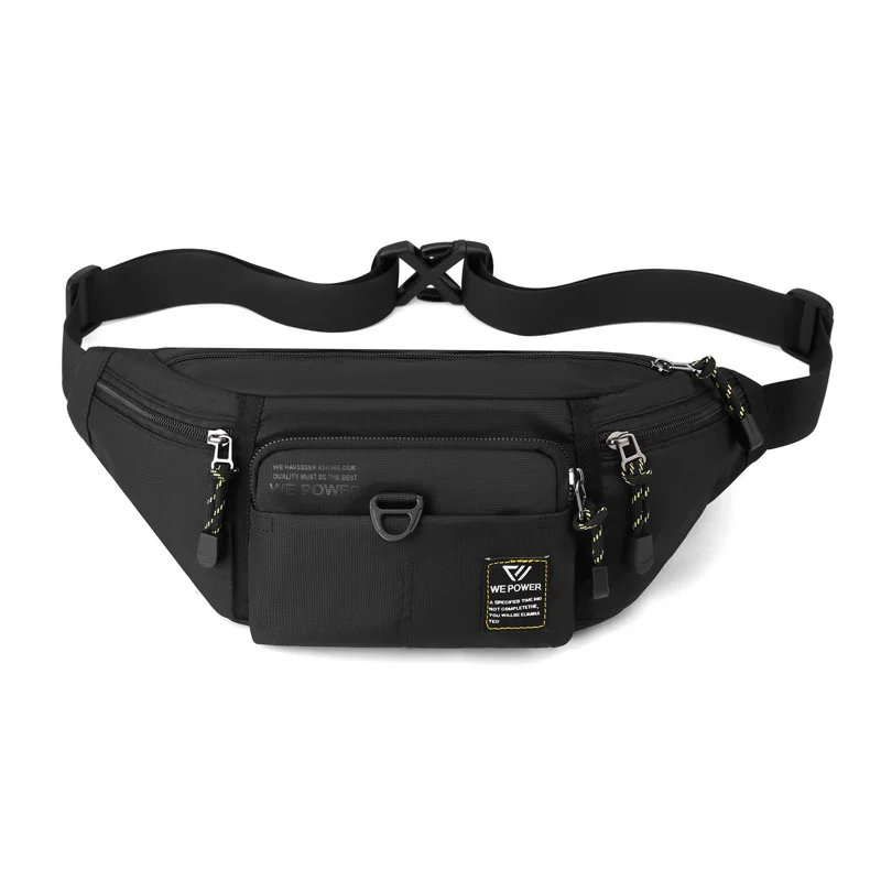 Men Waist Hip Bum Fanny Pack Bag Money Pouch Nylon Multi-Pocket New Fashion Travel Sling Cross body Chest Pack Male Belt Bags