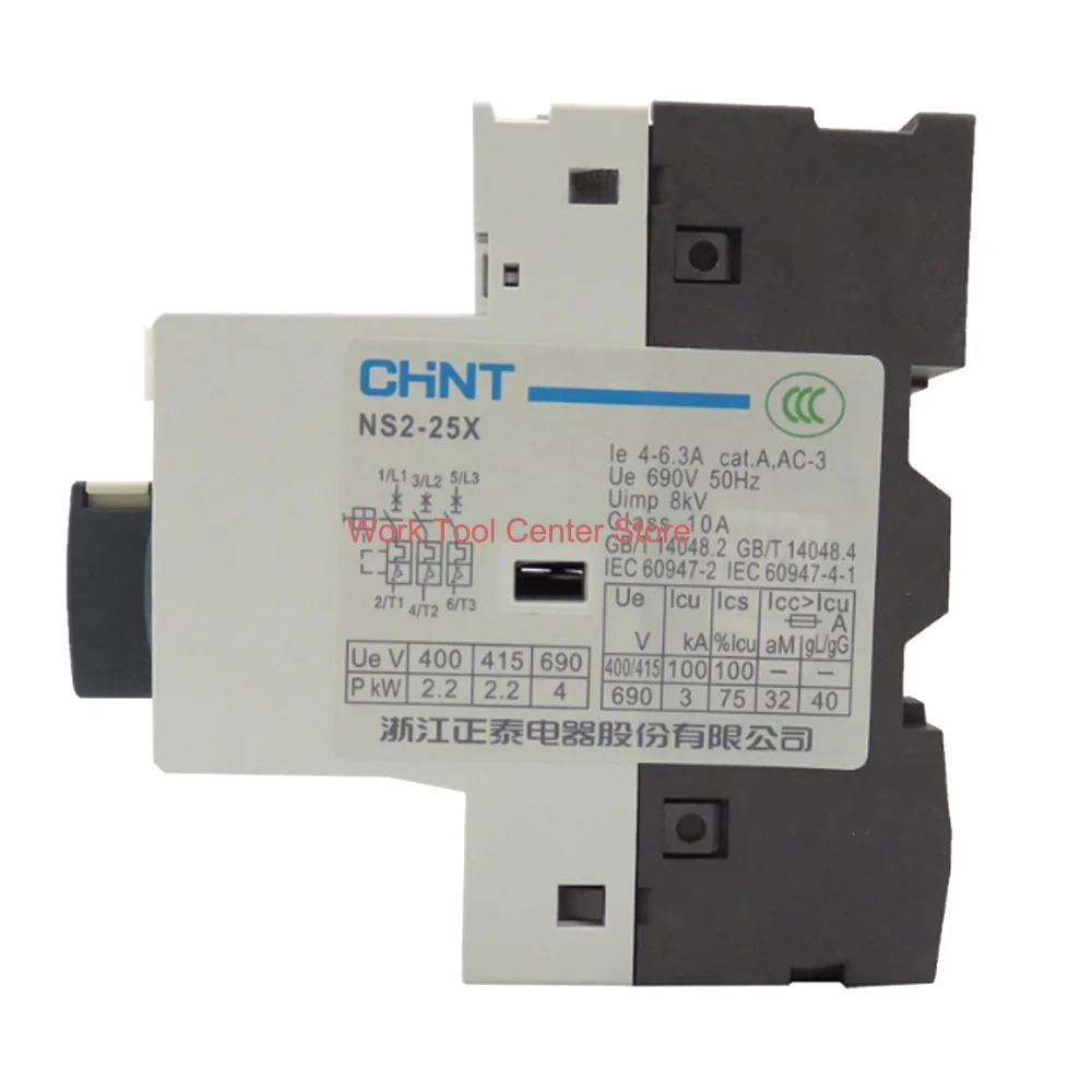 Original AC Soft Start Motor Protector Device Rotary NS2-32X NS2-25X 6-10A Circuit Engine Starter Relay Water Pump 3 Phase 220V