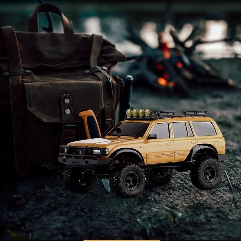 FMS FCX18 1/18 Scale Official Licensed Toyota Land Cruiser LC80 RC Crawler Electric Remote Control Off-Road Simulation Hobby Mod