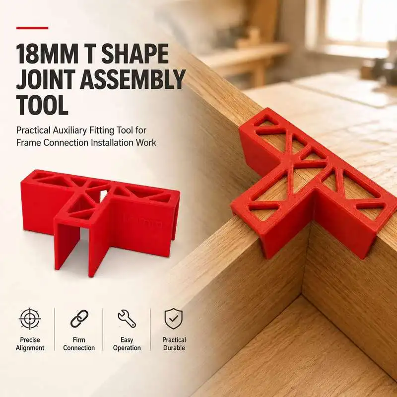 18mm T Shape Joint Assembly Tool Practical Auxiliary Fitting Tool for Frame Connection Installation Work