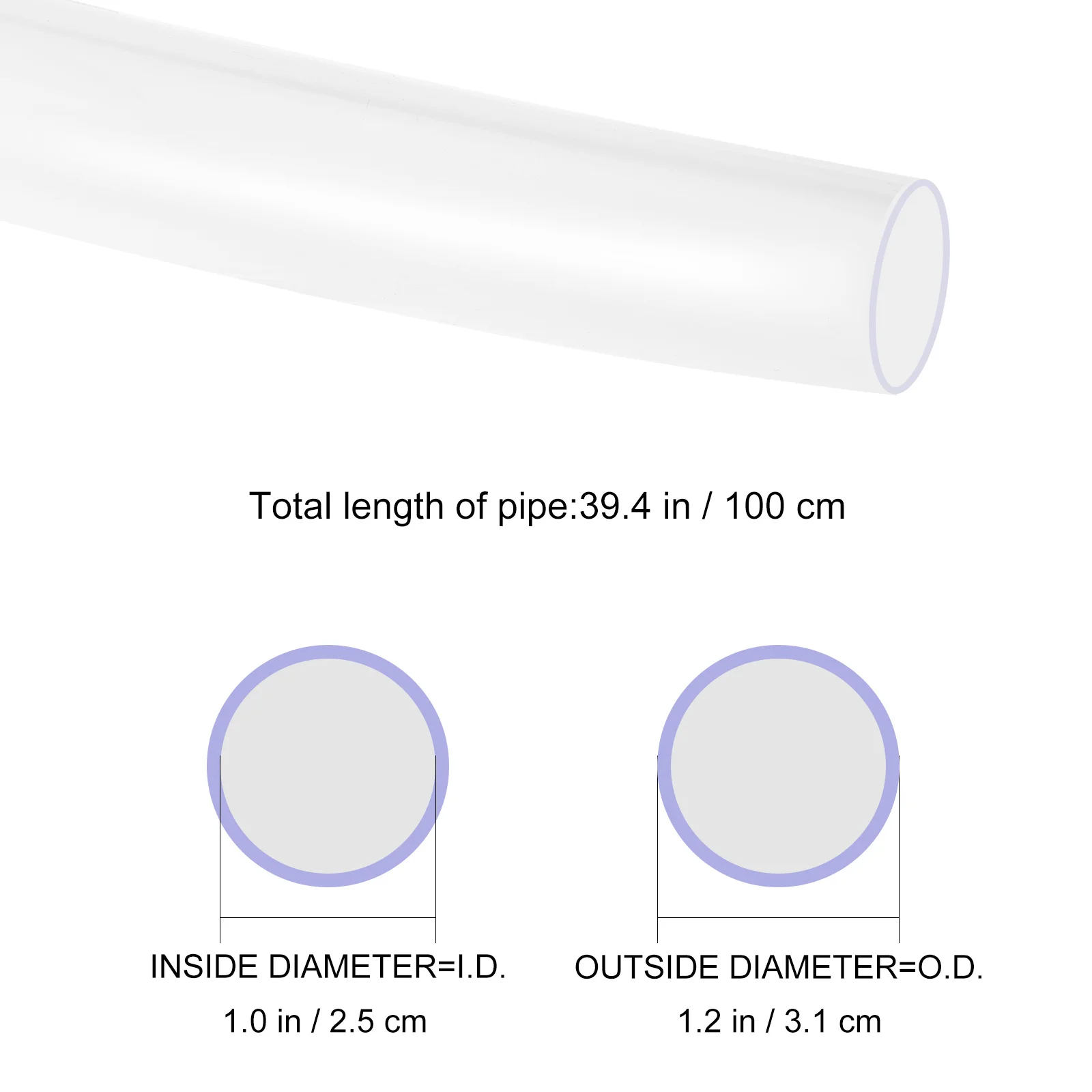 

Clear Hose Flexible Tube Hoop for Home Brewing Transparent Plastic Tubing Water Oil Air Transfer Plastic Clear Hose