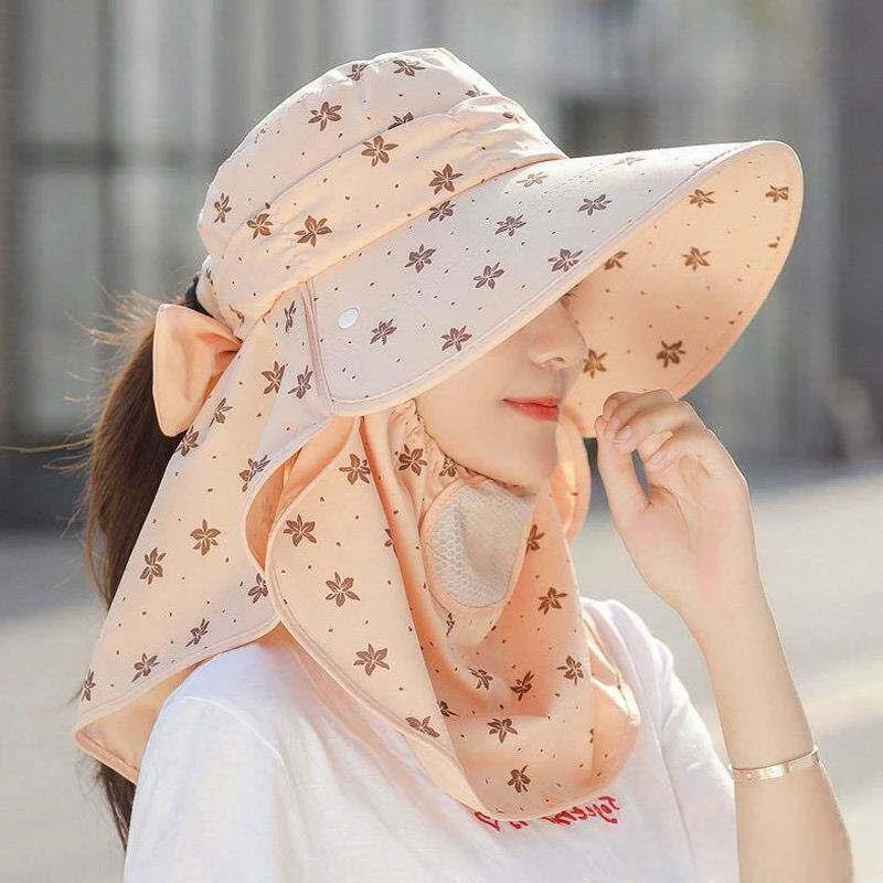 

Женская солнцезащитная шляпа с маской для лица, дышащая, с эластичной лентой, летняя уличная шляпа для сбора чая и работы на ферме