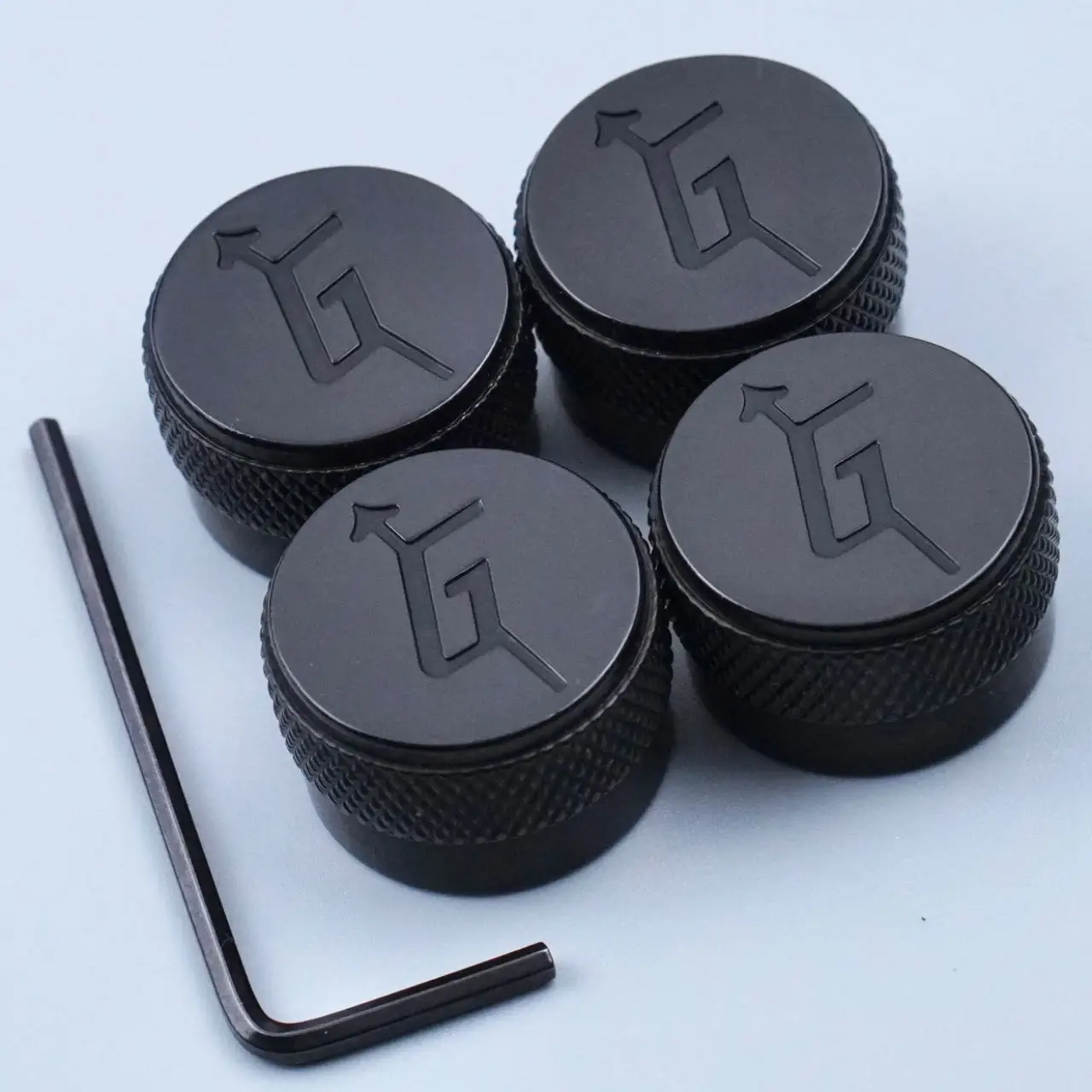 4 pcs Gretsch “G” Logo Knob With Arrow Speed Control Volume Tone Knobs For Guitar Bass Accessories