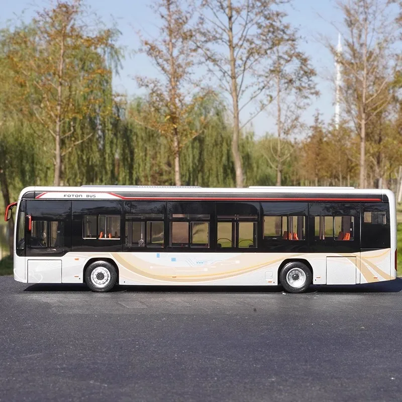 1: 36 Factory Foton Ouhui BJ6129EVCA New Energy Pure Electric Bus Model Alloy Bus Collection