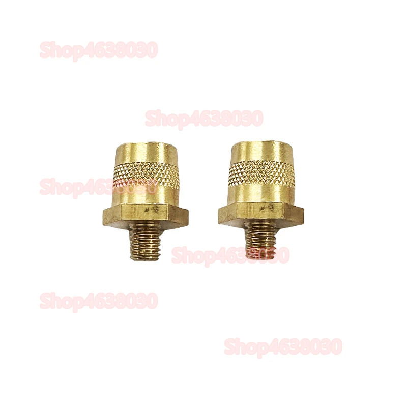 1 Pair Battery Terminal Connector Battery Pole Adapter Brass M6 Thread Positive Negative Battery Post Connector Terminal Adapter