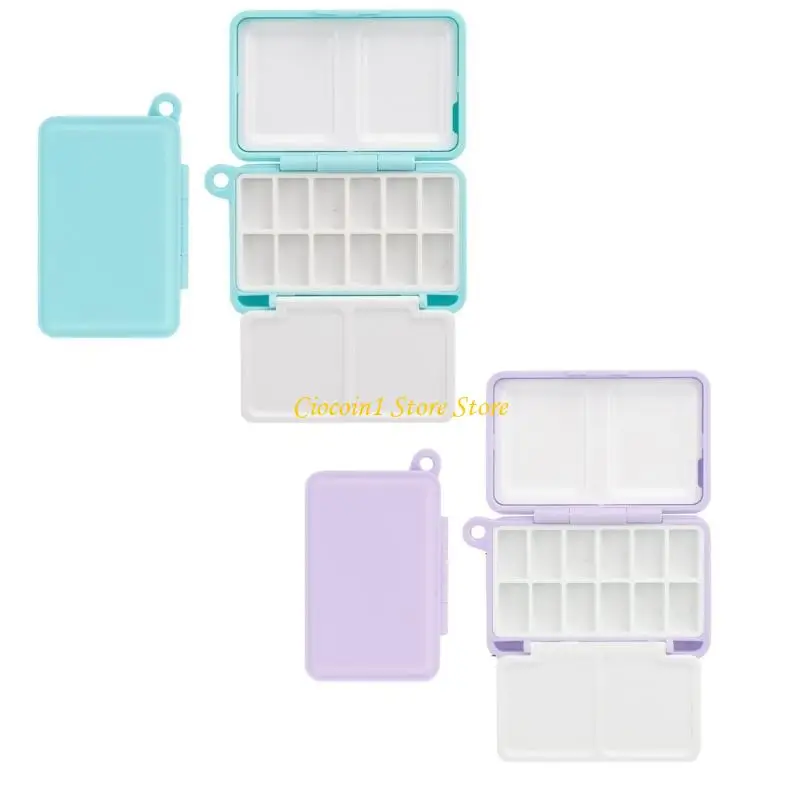 Mini Paint Box Compartments Designed For Art, Small Paint Palette Paint Tray Travel Paint Holder Paint Organizer Box