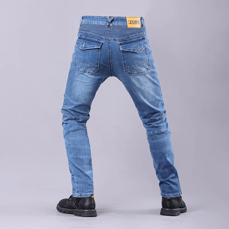 Pantalones vaqueros para motocicleta para las cuatro estaciones, conducción al aire libre, Touring, resistentes a caídas, pantalones todoterreno