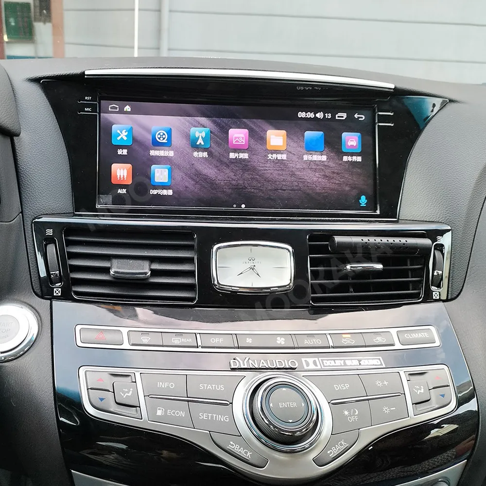 

10,25-дюймовый Android-экран для infiniti Q70L M25 2013-2019, автомобильный радиоприемник, стерео мультимедийный Carplay, магнитофон, GPS Navi, головное устройство DSP