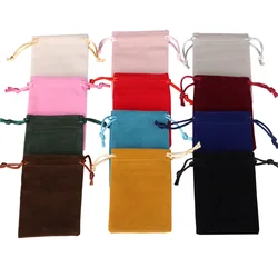 10pcs/lot 5x7 7x9 10x12 12x15cm Velvet Jewelry Bags Wedding Packaging Party High Quality Drawstring Packing Gift Bags & Pouches