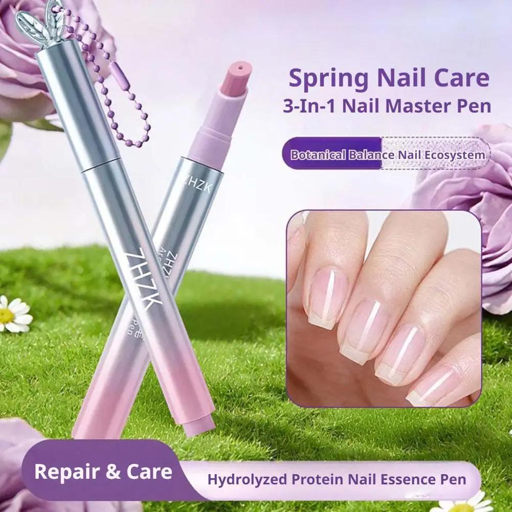 Nail Cuticle Oil Pen Nail Cuticle Pusher With Nutritional Oil Dead Skin Remover Nourishing Manicure Nail Care Oil Pen Care