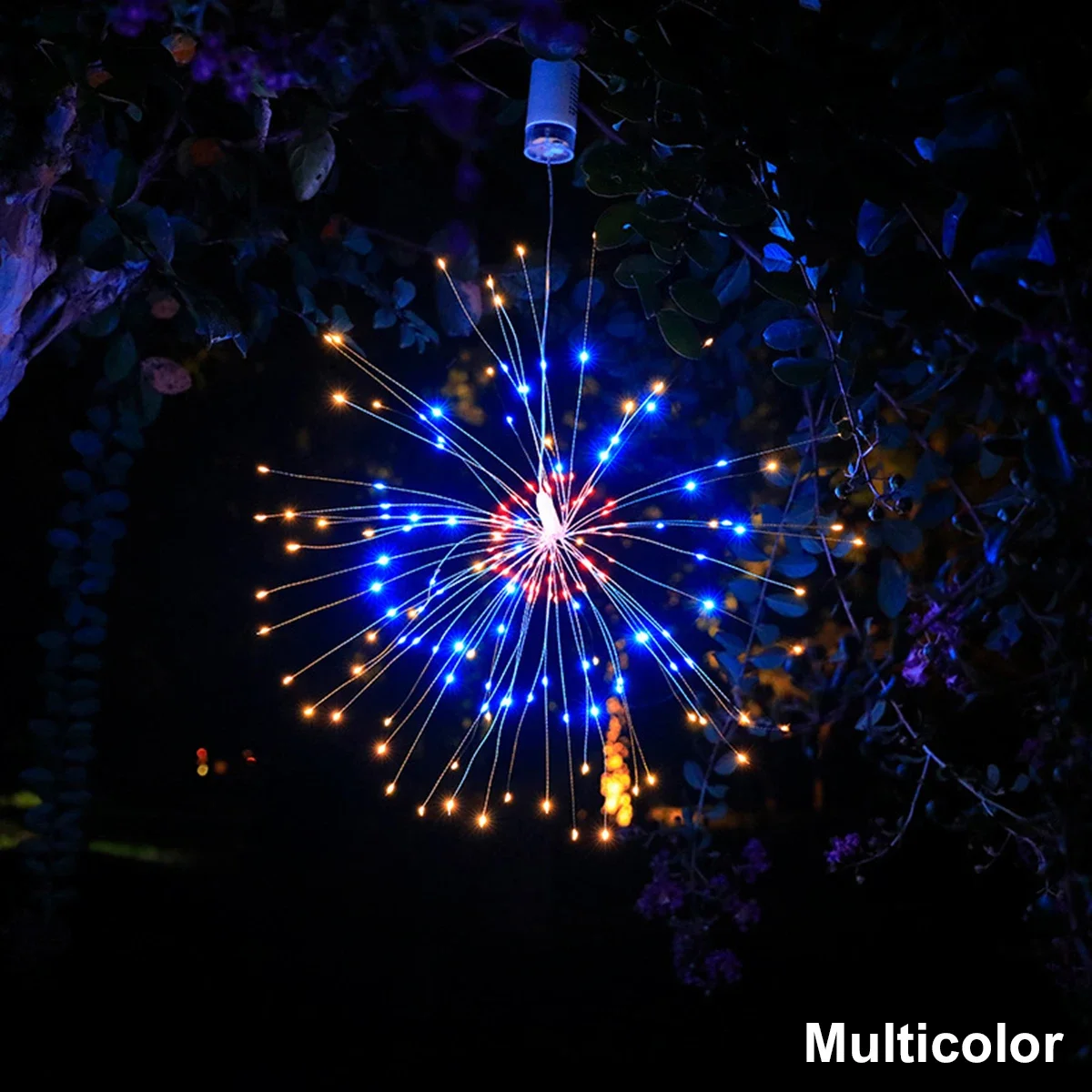 Outdoor LED Firework String Light Star LED Fairy Lights Garland On Battery Operated Home Decorations For Party Wedding Holiady