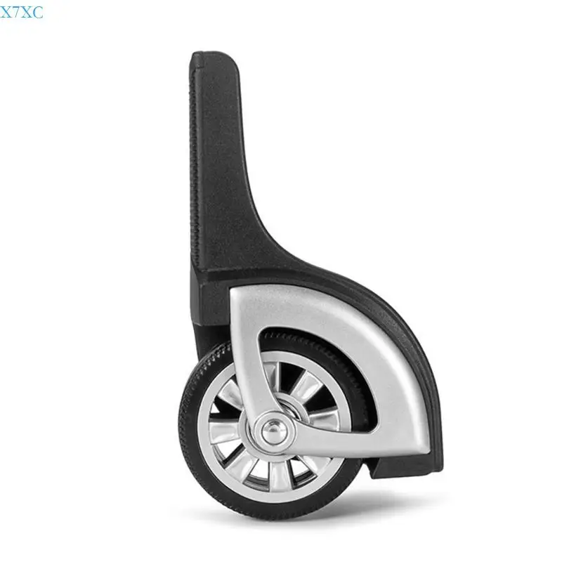 X7XC 1 Pair Travel Luggages Suitcase Replacement PVC Swivels Castors