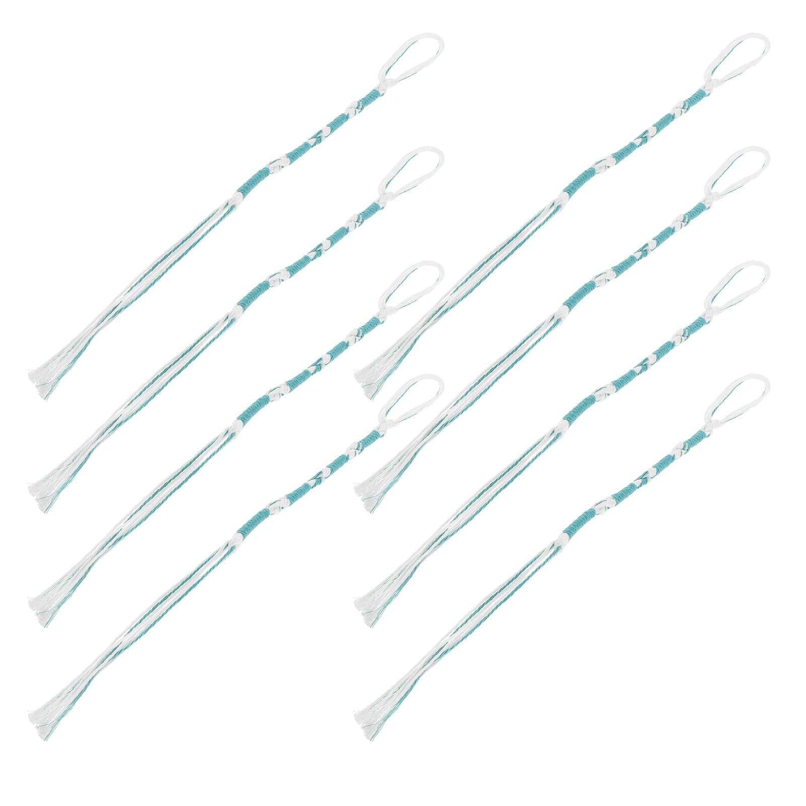 

8pcs Tzitzits For Pants Jeans Prayer Shawl Tassel Accessories Blue Hebrew Garment Decor Handcrafted Thread Hanging Ornaments