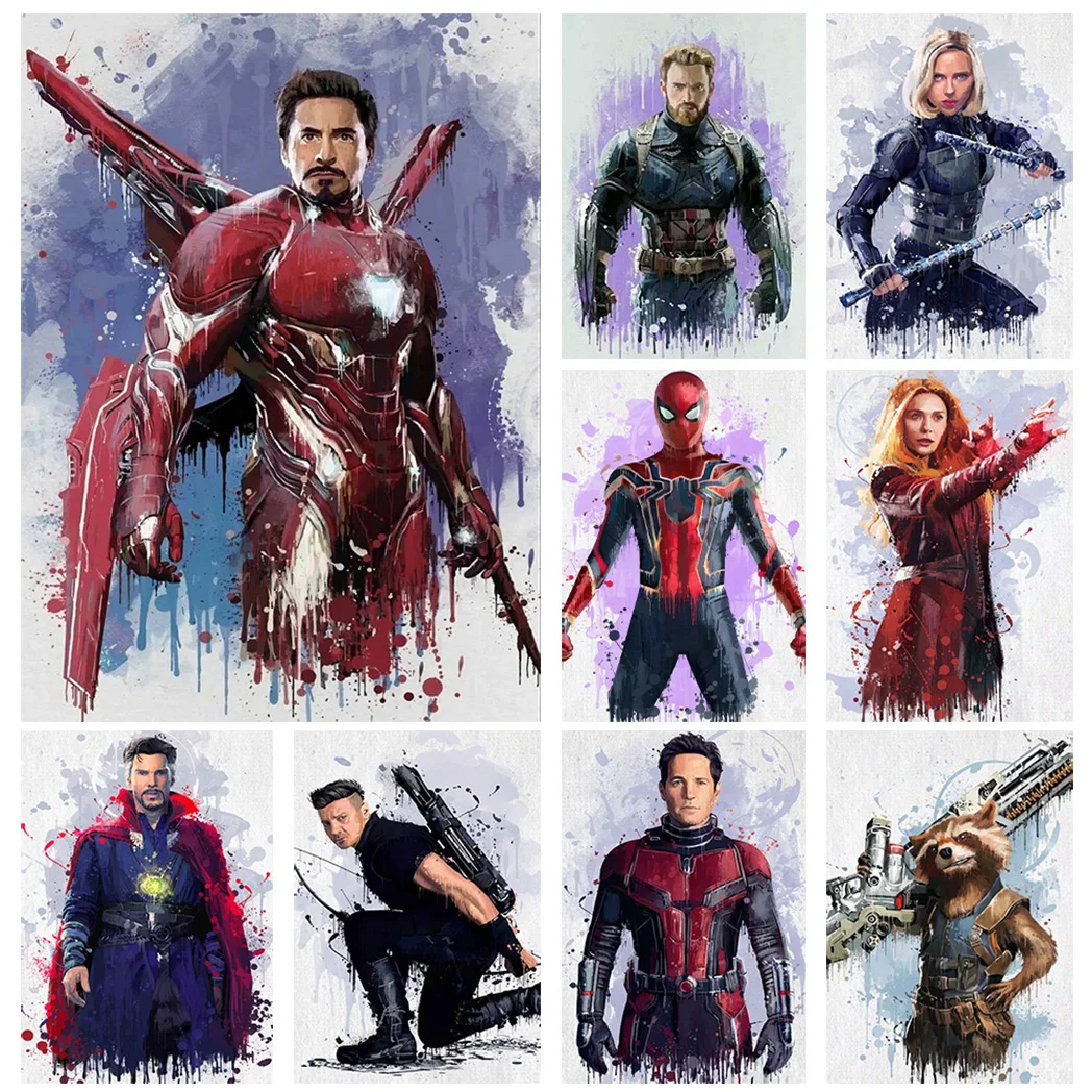 Canvas Painting Canvas Painting Marvel Avengers Wall Art Poster Guardians of The Galaxy Home Decor for Various Rooms Superher
