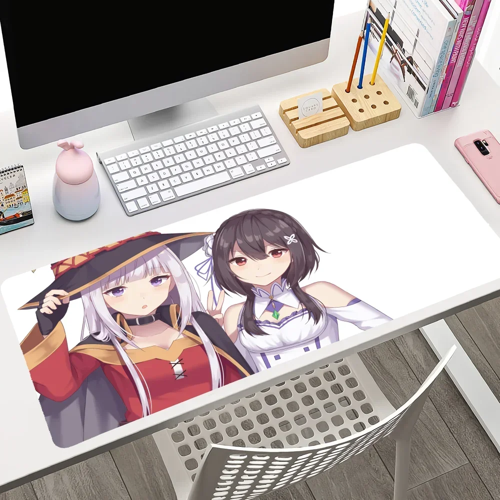 Kono Subarashii Sekai Ni Shukufuku Wo! Mousepad Large Gaming Mouse Pad LockEdge Thickened Computer Keyboard Table Desk Mat