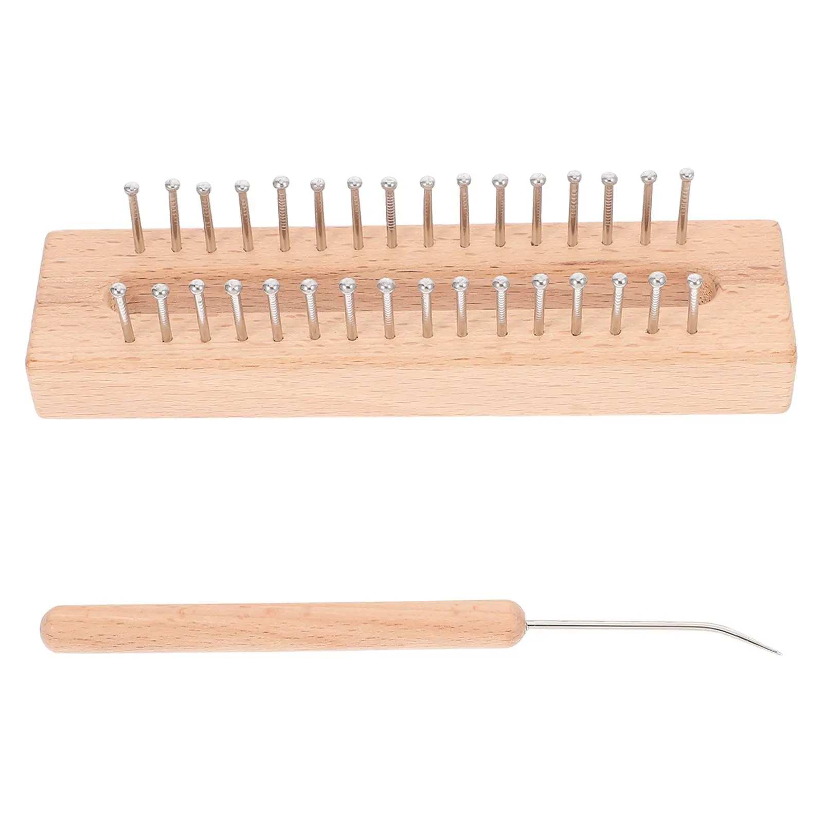 

Solid Wood Knitting Loom Set Yarn Braider Crochet Hook Sewing Machine Custom Scarf Easy Fun DIY Tools For Gifts