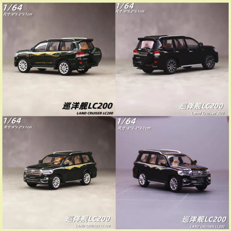 

JKM 1/64 LAND CRUISER LC200 внедорожная модель автомобиля из сплава, статическая коллекция, украшенные праздничные подарки, игрушки