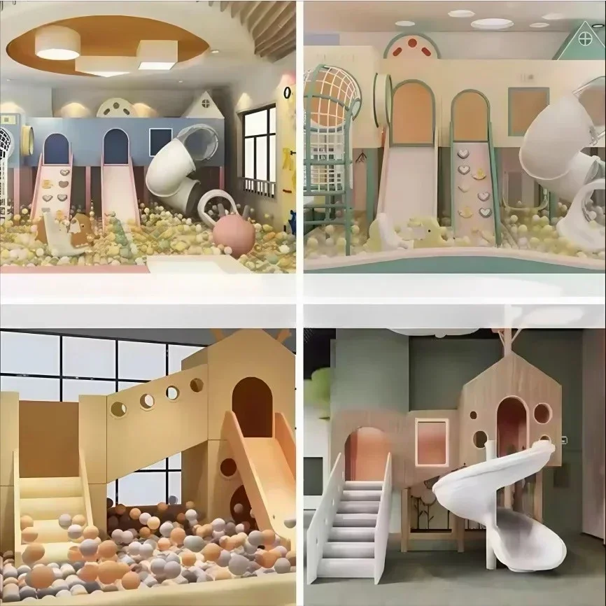 2026 Modern Robust Indoor Playground Soft Play Equipment Set for Kids Commercial Children's Playground with Slide and Ball Pool