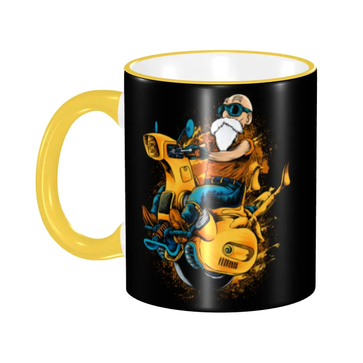 

Personalized D-Dragon B-Ball Masters Roshis Coffee Mug DIY Hip Hop Cool Anime Ceramic Mug Creative Present