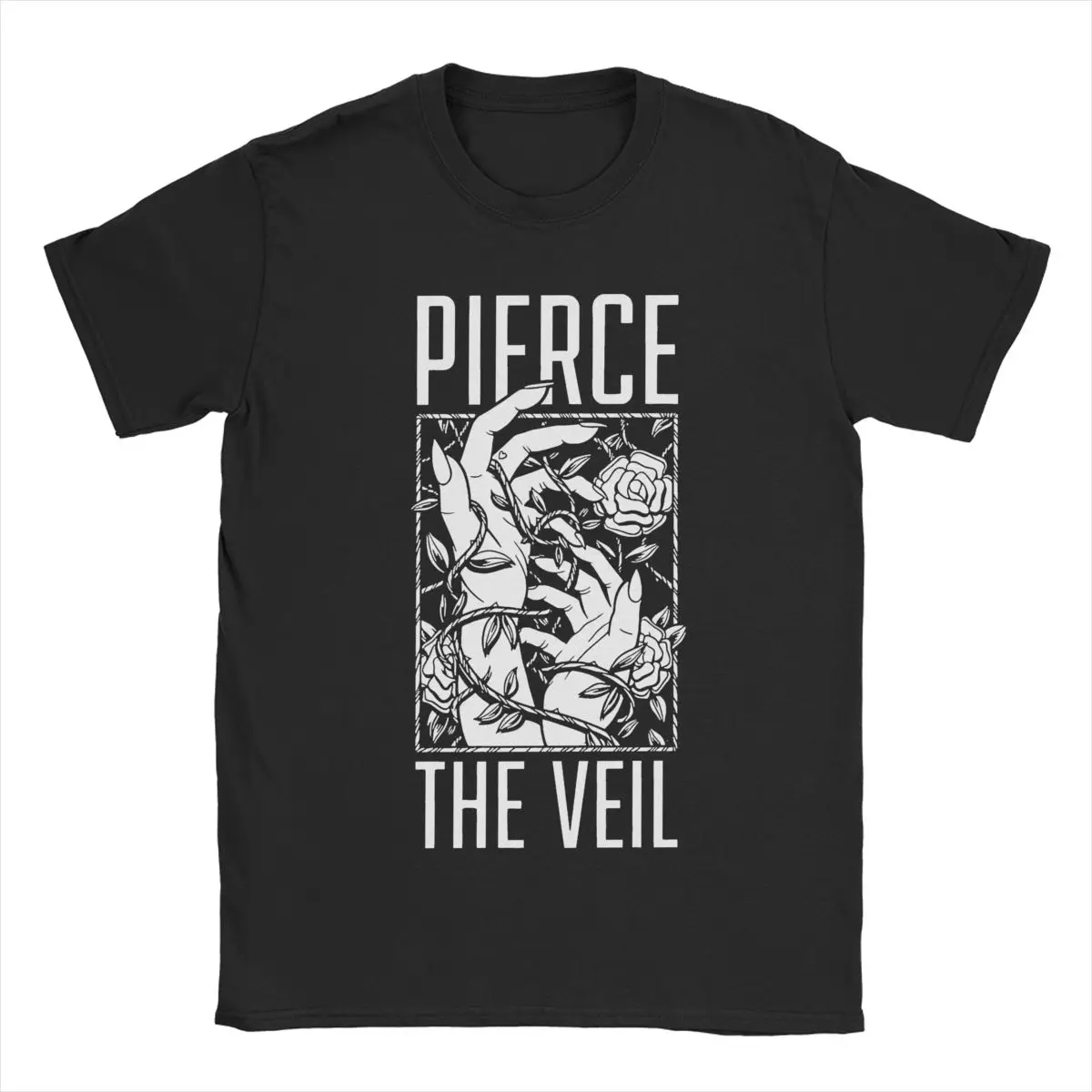 Leisure Pierce The Veil Yeah Boy And Doll Face T-Shirts Men Crewneck 100% Cotton T Shirts Short Sleeve Tee Shirt New Arrival